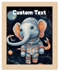 Thumbnail for Just So Posh SpaceAni 1 Elep 1 Wall Art Decor Poster Photo Print, Ideal For Home or Office - Front View