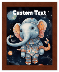 Thumbnail for Just So Posh SpaceAni 1 Elep 1 Wall Art Decor Poster Photo Print, Ideal For Home or Office - Front View