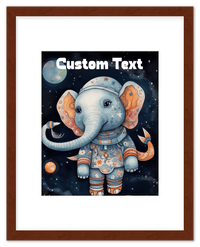 Thumbnail for Just So Posh SpaceAni 1 Elep 1 Wall Art Decor Poster Photo Print, Ideal For Home or Office - Front View