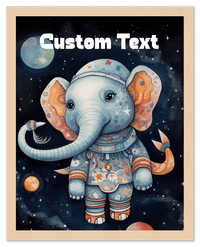 Thumbnail for Just So Posh SpaceAni 1 Elep 1 Wall Art Decor Poster Photo Print, Ideal For Home or Office - Front View