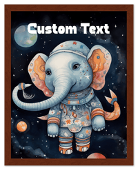 Thumbnail for Just So Posh SpaceAni 1 Elep 1 Wall Art Decor Poster Photo Print, Ideal For Home or Office - Front View