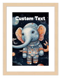 Thumbnail for Just So Posh SpaceAni 1 Elep 1 Wall Art Decor Poster Photo Print, Ideal For Home or Office - Front View
