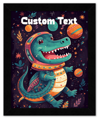 Thumbnail for Just So Posh SpaceAni 1 Gator 1 Wall Art Decor Poster Photo Print, Ideal For Home or Office - Front View