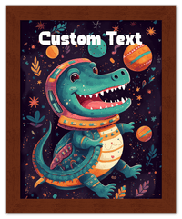 Thumbnail for Just So Posh SpaceAni 1 Gator 1 Wall Art Decor Poster Photo Print, Ideal For Home or Office - Front View