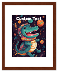 Thumbnail for Just So Posh SpaceAni 1 Gator 1 Wall Art Decor Poster Photo Print, Ideal For Home or Office - Front View