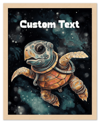 Thumbnail for Just So Posh SpaceAni 1 Turtle 1 Wall Art Decor Poster Photo Print, Ideal For Home or Office - Front View