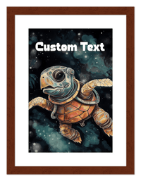 Thumbnail for Just So Posh SpaceAni 1 Turtle 1 Wall Art Decor Poster Photo Print, Ideal For Home or Office - Front View