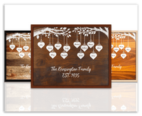 Thumbnail for Just So Posh Family Tree Wall Art Decor Poster Photo Print, Ideal For Home or Office - Front View