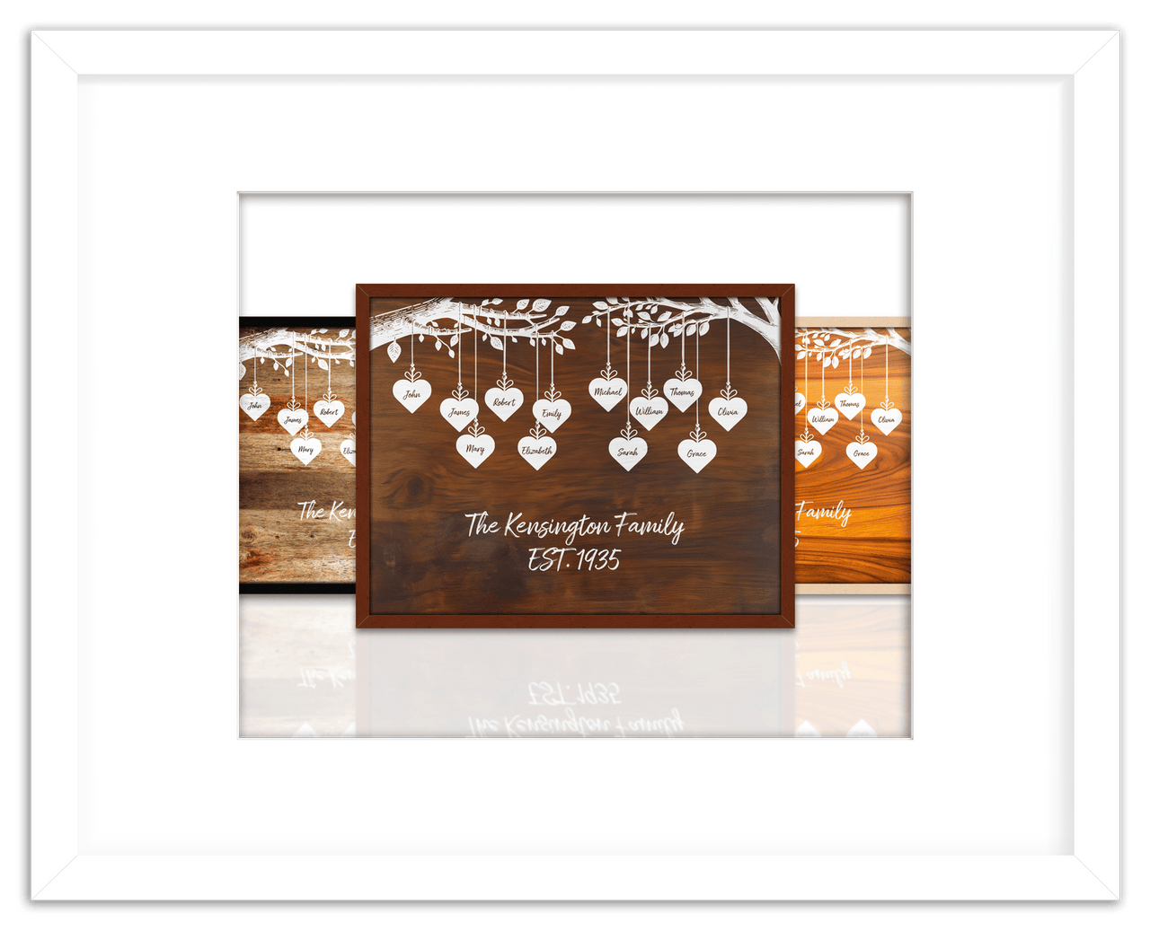 Just So Posh Family Tree Wall Art Decor Poster Photo Print, Ideal For Home or Office - Front View