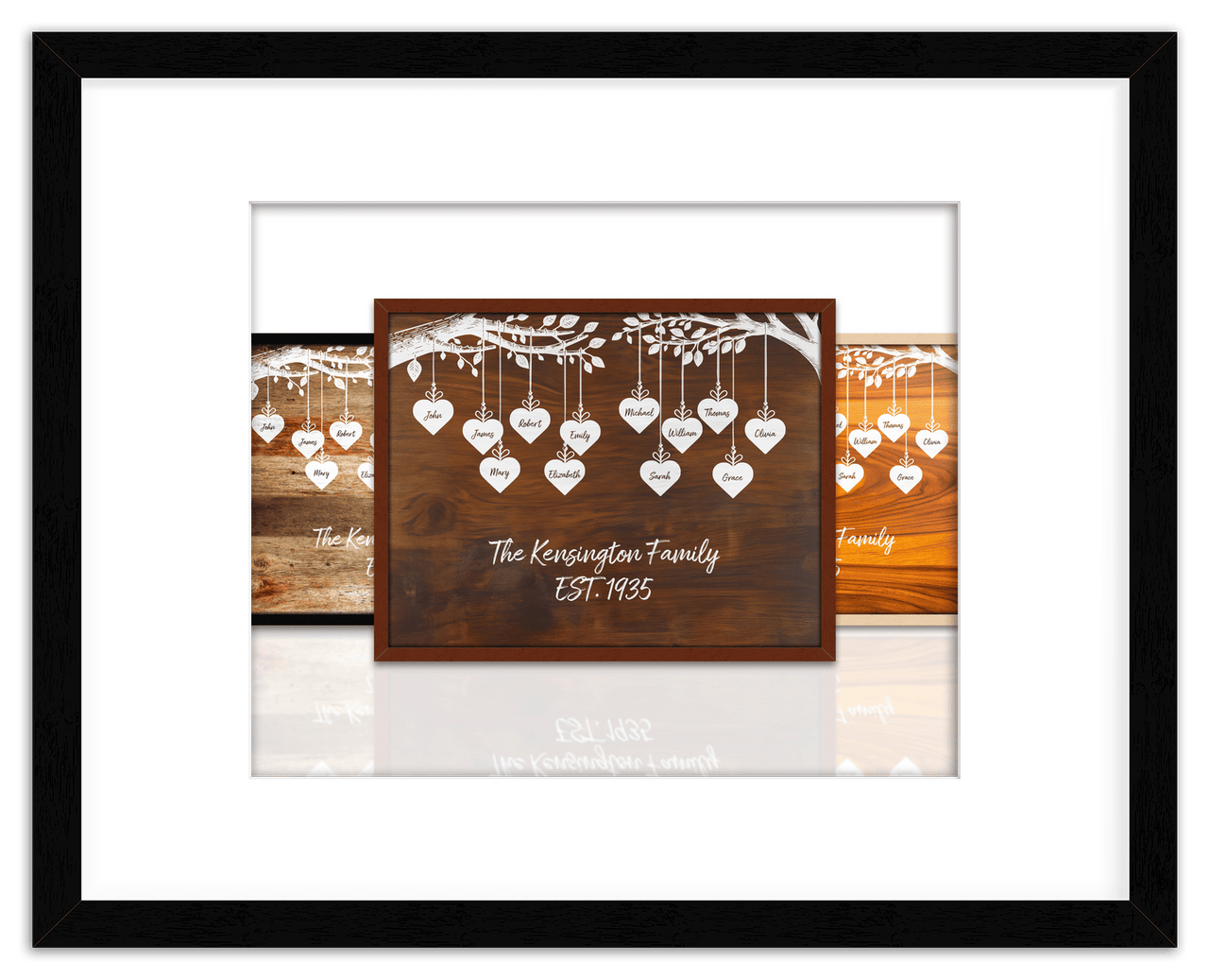 Just So Posh Family Tree Wall Art Decor Poster Photo Print, Ideal For Home or Office - Front View