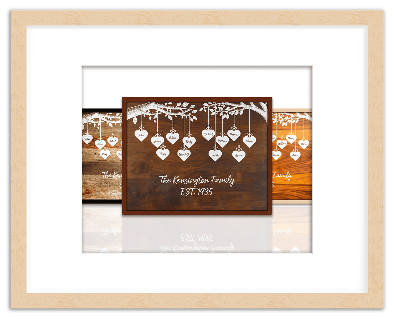 Just So Posh Family Tree Wall Art Decor Poster Photo Print, Ideal For Home or Office - Front View