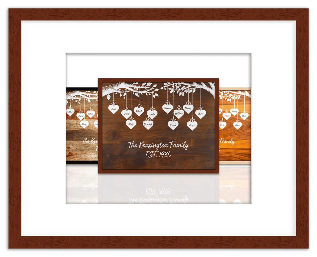 Just So Posh Family Tree Wall Art Decor Poster Photo Print, Ideal For Home or Office - Front View