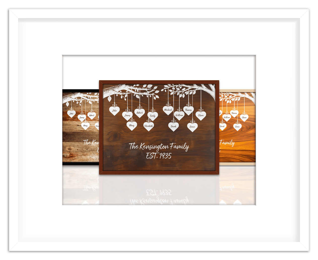 Just So Posh Family Tree Wall Art Decor Poster Photo Print, Ideal For Home or Office - Front View