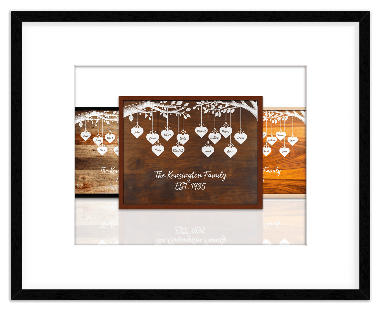 Just So Posh Family Tree Wall Art Decor Poster Photo Print, Ideal For Home or Office - Front View