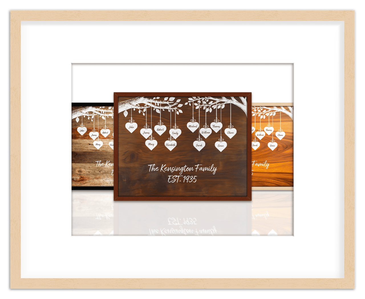 Just So Posh Family Tree Wall Art Decor Poster Photo Print, Ideal For Home or Office - Front View