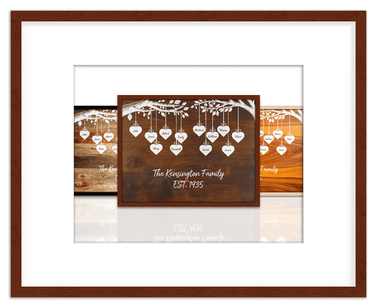 Just So Posh Family Tree Wall Art Decor Poster Photo Print, Ideal For Home or Office - Front View