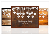 Thumbnail for Just So Posh Family Tree Wall Art Decor Poster Photo Print, Ideal For Home or Office - Front View