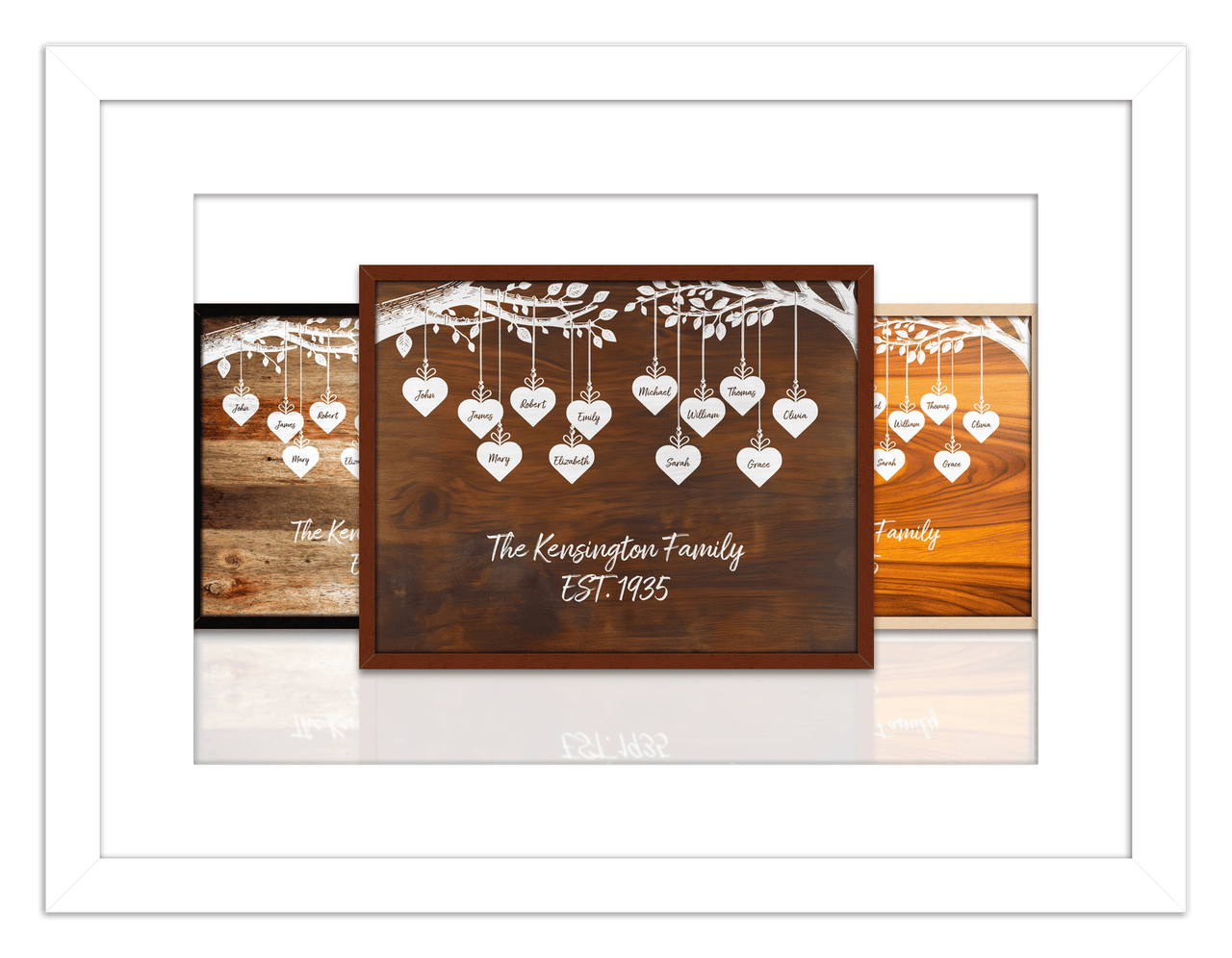 Just So Posh Family Tree Wall Art Decor Poster Photo Print, Ideal For Home or Office - Front View