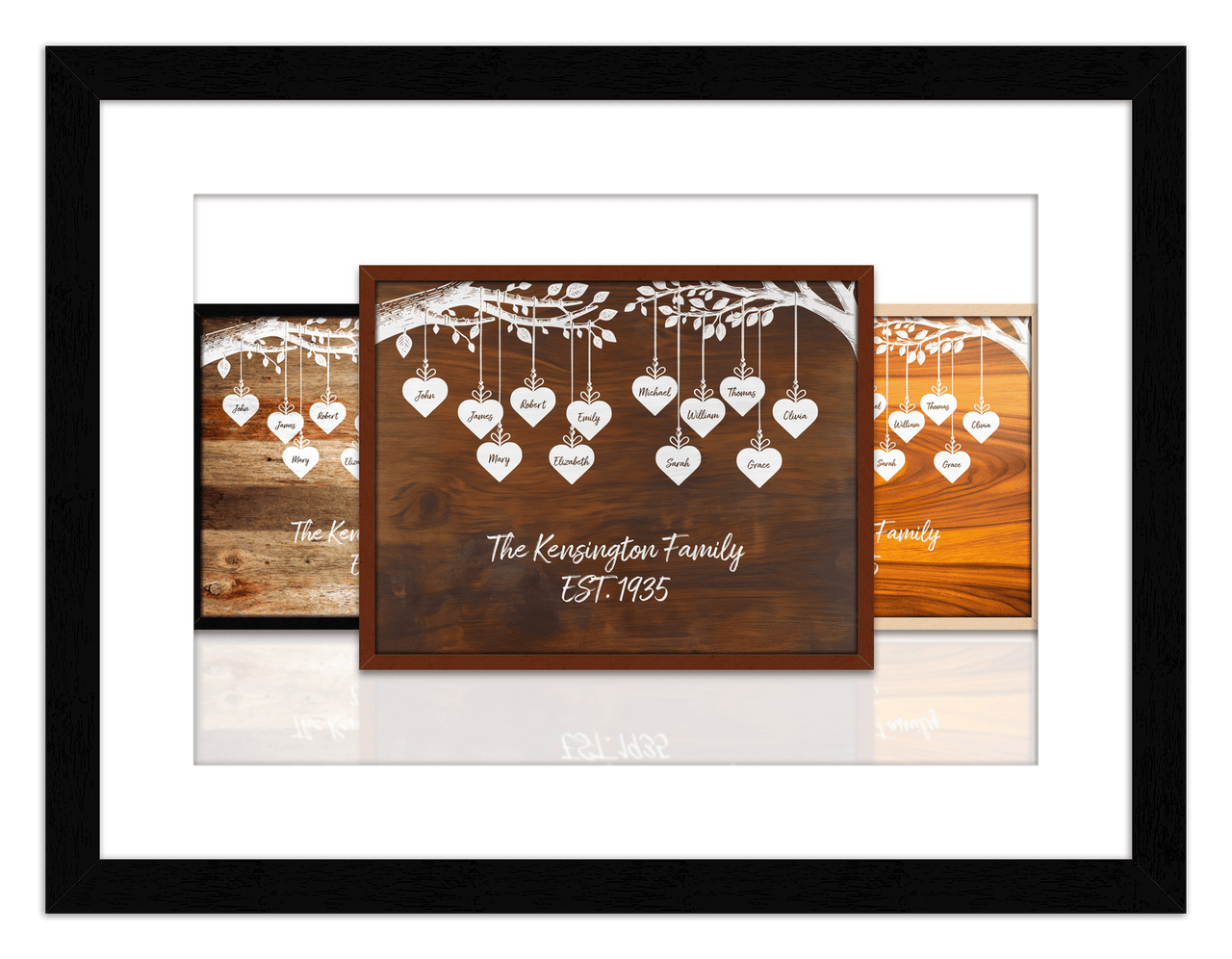 Just So Posh Family Tree Wall Art Decor Poster Photo Print, Ideal For Home or Office - Front View