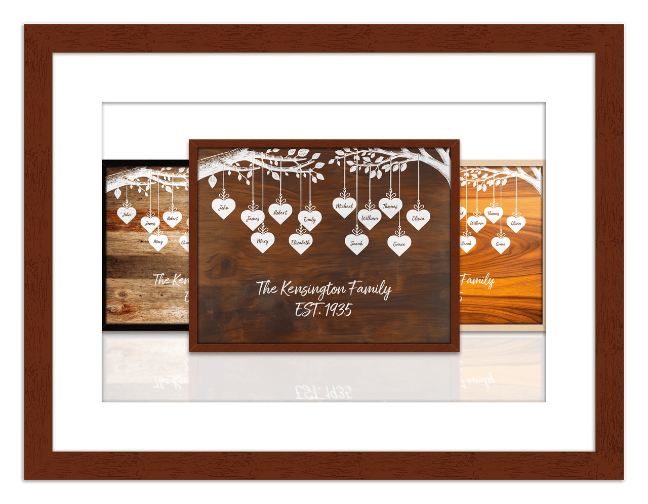 Just So Posh Family Tree Wall Art Decor Poster Photo Print, Ideal For Home or Office - Front View