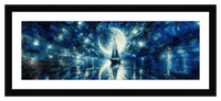 Thumbnail for Just So Posh Lunar-Expedition Pano Wall Art Decor Poster Photo Print, Ideal For Home or Office - Front View