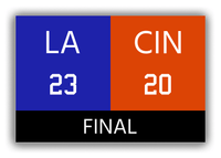 Thumbnail for Los Angeles vs Cincinnati Canvas Wrap & Photo Print - 2021 2022 Football Championship - Front View