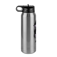 Thumbnail for Personalized Messy Bun Water Bottle (30 oz) - Chorus Mom - Left View