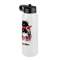 Thumbnail for Personalized Messy Bun Water Bottle (30 oz) - Dance Mom - Front Right View