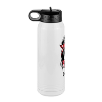 Thumbnail for Personalized Messy Bun Water Bottle (30 oz) - Dance Mom - Left View