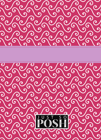 Thumbnail for Personalized Mod III Journal - Pink and White - Circle Ribbon Nameplate - Back View