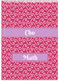 Thumbnail for Personalized Mod III Journal - Pink and White - Ribbon Nameplate - Front View