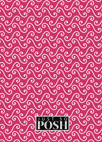 Thumbnail for Personalized Mod III Journal - Pink and White - Square Nameplate - Back View