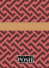 Thumbnail for Personalized Mod I Journal - Red and Brown - Circle Ribbon Nameplate - Back View
