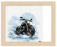 Thumbnail for Personalized Motorcycle Wall Art – Turn Your Bike's Photo into a Watercolor Portrait Print with Name, Custom Gifts for Bike Lovers, Cool Decor for Teens, Unique Poster for Living Room, Office, Bedroom - Front View