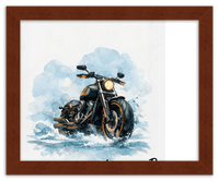 Thumbnail for Personalized Motorcycle Wall Art – Turn Your Bike's Photo into a Watercolor Portrait Print with Name, Custom Gifts for Bike Lovers, Cool Decor for Teens, Unique Poster for Living Room, Office, Bedroom - Front View