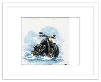 Thumbnail for Personalized Motorcycle Wall Art – Turn Your Bike's Photo into a Watercolor Portrait Print with Name, Custom Gifts for Bike Lovers, Cool Decor for Teens, Unique Poster for Living Room, Office, Bedroom - Front View