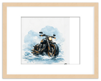 Thumbnail for Personalized Motorcycle Wall Art – Turn Your Bike's Photo into a Watercolor Portrait Print with Name, Custom Gifts for Bike Lovers, Cool Decor for Teens, Unique Poster for Living Room, Office, Bedroom - Front View
