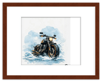 Thumbnail for Personalized Motorcycle Wall Art – Turn Your Bike's Photo into a Watercolor Portrait Print with Name, Custom Gifts for Bike Lovers, Cool Decor for Teens, Unique Poster for Living Room, Office, Bedroom - Front View