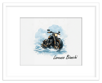 Thumbnail for Personalized Motorcycle Wall Art – Turn Your Bike's Photo into a Watercolor Portrait Print with Name, Custom Gifts for Bike Lovers, Cool Decor for Teens, Unique Poster for Living Room, Office, Bedroom - Front View