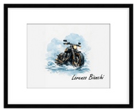 Thumbnail for Personalized Motorcycle Wall Art – Turn Your Bike's Photo into a Watercolor Portrait Print with Name, Custom Gifts for Bike Lovers, Cool Decor for Teens, Unique Poster for Living Room, Office, Bedroom - Front View