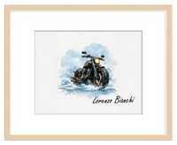 Thumbnail for Personalized Motorcycle Wall Art – Turn Your Bike's Photo into a Watercolor Portrait Print with Name, Custom Gifts for Bike Lovers, Cool Decor for Teens, Unique Poster for Living Room, Office, Bedroom - Front View