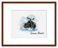Thumbnail for Personalized Motorcycle Wall Art – Turn Your Bike's Photo into a Watercolor Portrait Print with Name, Custom Gifts for Bike Lovers, Cool Decor for Teens, Unique Poster for Living Room, Office, Bedroom - Front View