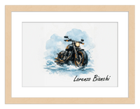 Thumbnail for Personalized Motorcycle Wall Art – Turn Your Bike's Photo into a Watercolor Portrait Print with Name, Custom Gifts for Bike Lovers, Cool Decor for Teens, Unique Poster for Living Room, Office, Bedroom - Front View