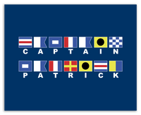 Thumbnail for Personalized Nautical Flags Wall Art Decor Poster Photo Print, Ideal For Home or Office - Front View