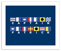 Thumbnail for Personalized Nautical Flags Wall Art Decor Poster Photo Print, Ideal For Home or Office - Front View