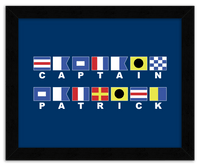 Thumbnail for Personalized Nautical Flags Wall Art Decor Poster Photo Print, Ideal For Home or Office - Front View