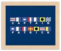 Thumbnail for Personalized Nautical Flags Wall Art Decor Poster Photo Print, Ideal For Home or Office - Front View