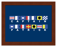 Thumbnail for Personalized Nautical Flags Wall Art Decor Poster Photo Print, Ideal For Home or Office - Front View