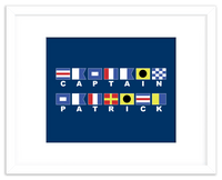 Thumbnail for Personalized Nautical Flags Wall Art Decor Poster Photo Print, Ideal For Home or Office - Front View
