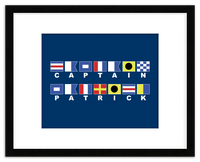 Thumbnail for Personalized Nautical Flags Wall Art Decor Poster Photo Print, Ideal For Home or Office - Front View